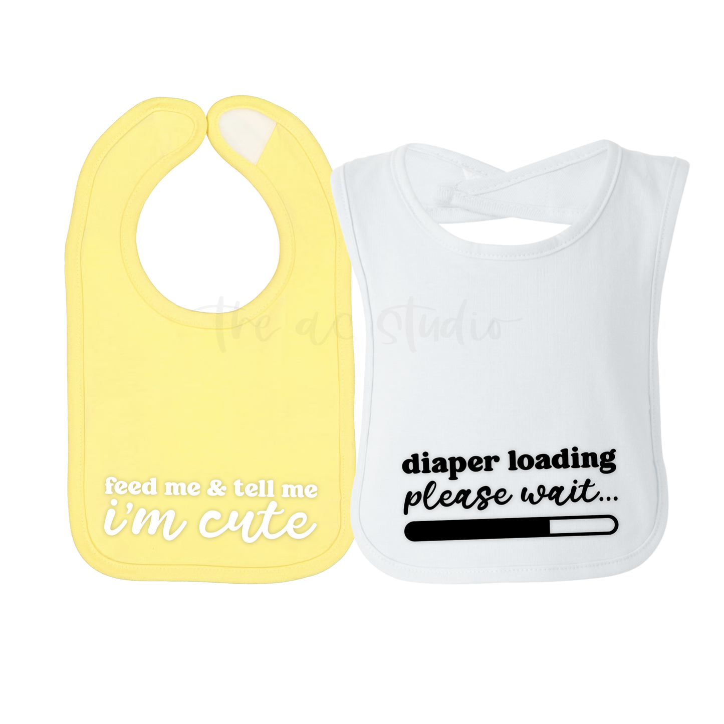 Cute and Funny Bibs, Set of 2