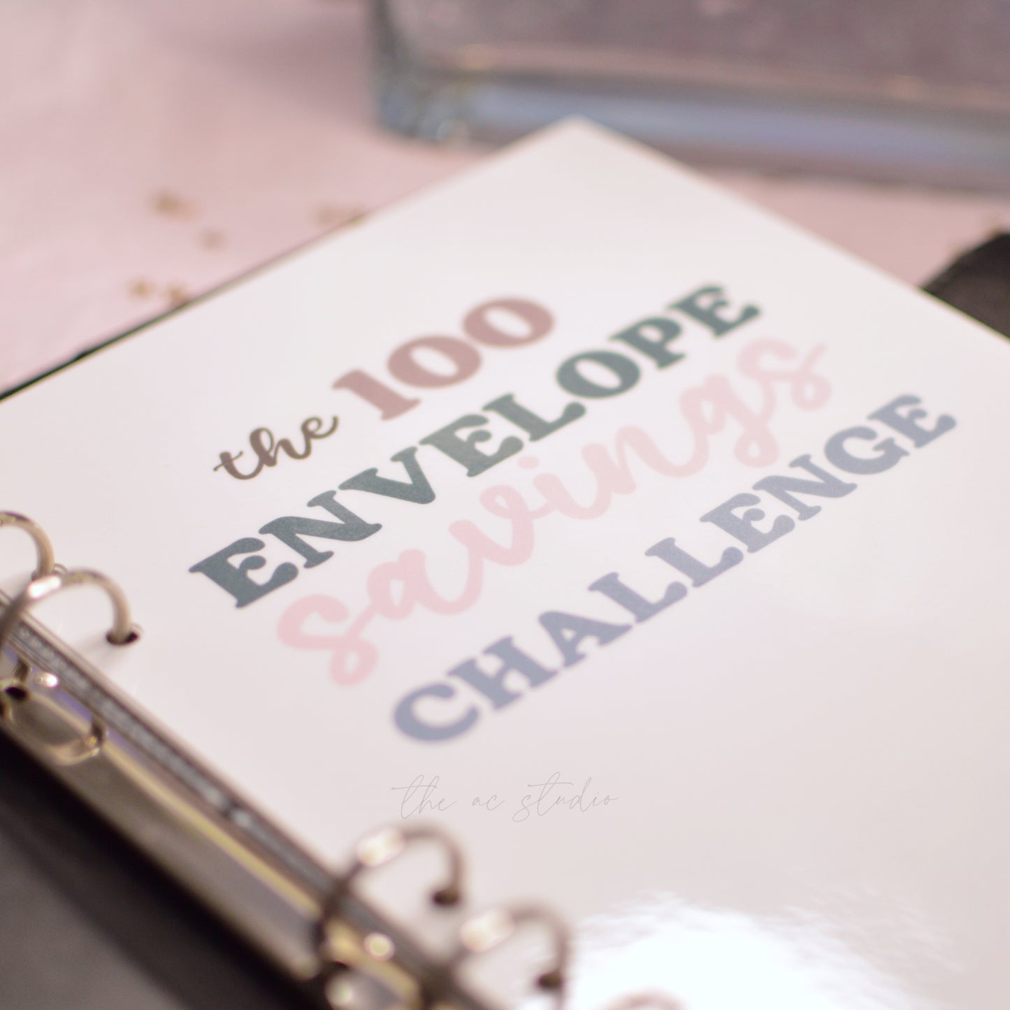 100 Envelope Savings Challenge Binder (Neutral)