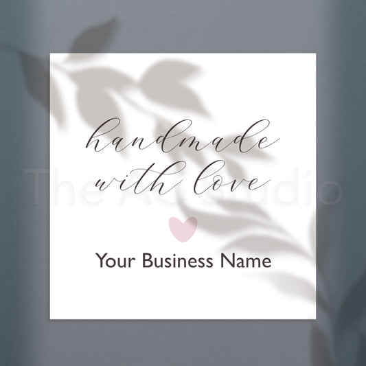 Personalized Square Labels for Your Small Business (Style 1)