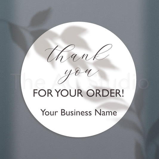 Personalized Circle Labels for Your Small Business (Style 2)