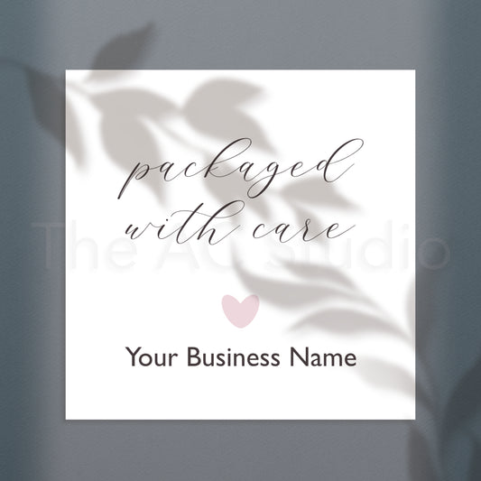 Personalized Square Labels for Your Small Business (Style 3)