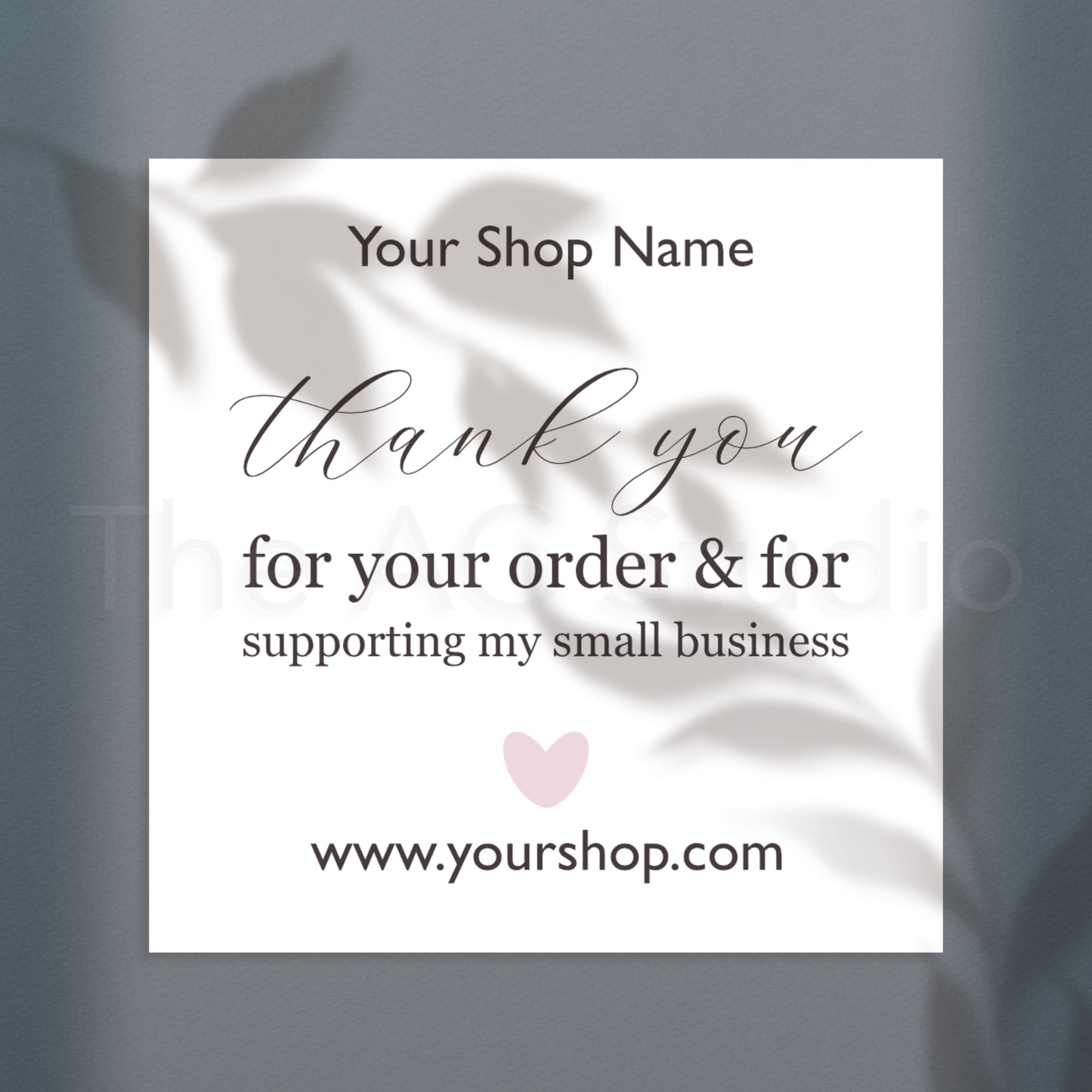 Personalized Square Labels for Your Small Business (Style 6)