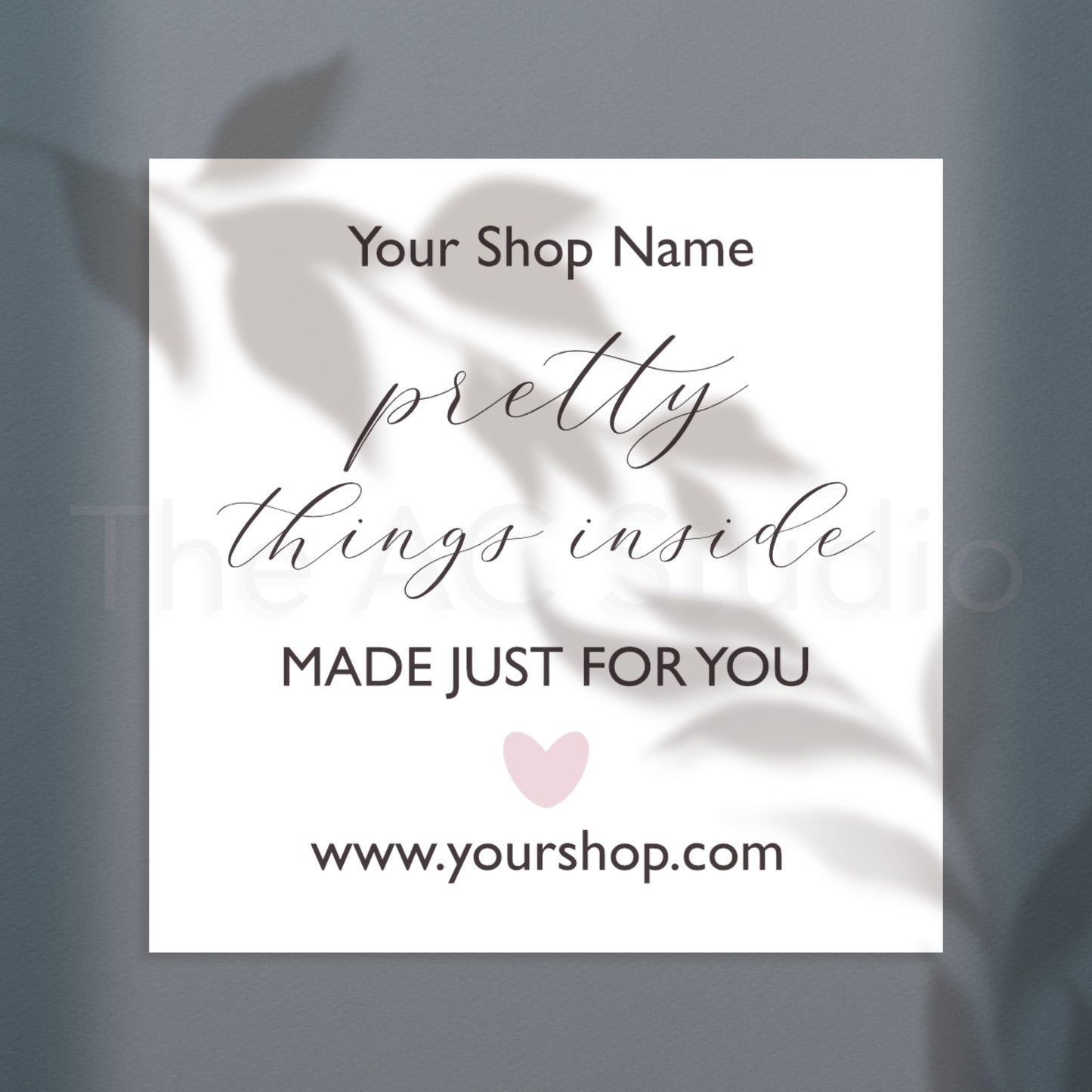 Personalized Square Labels for Your Small Business (Style 7)