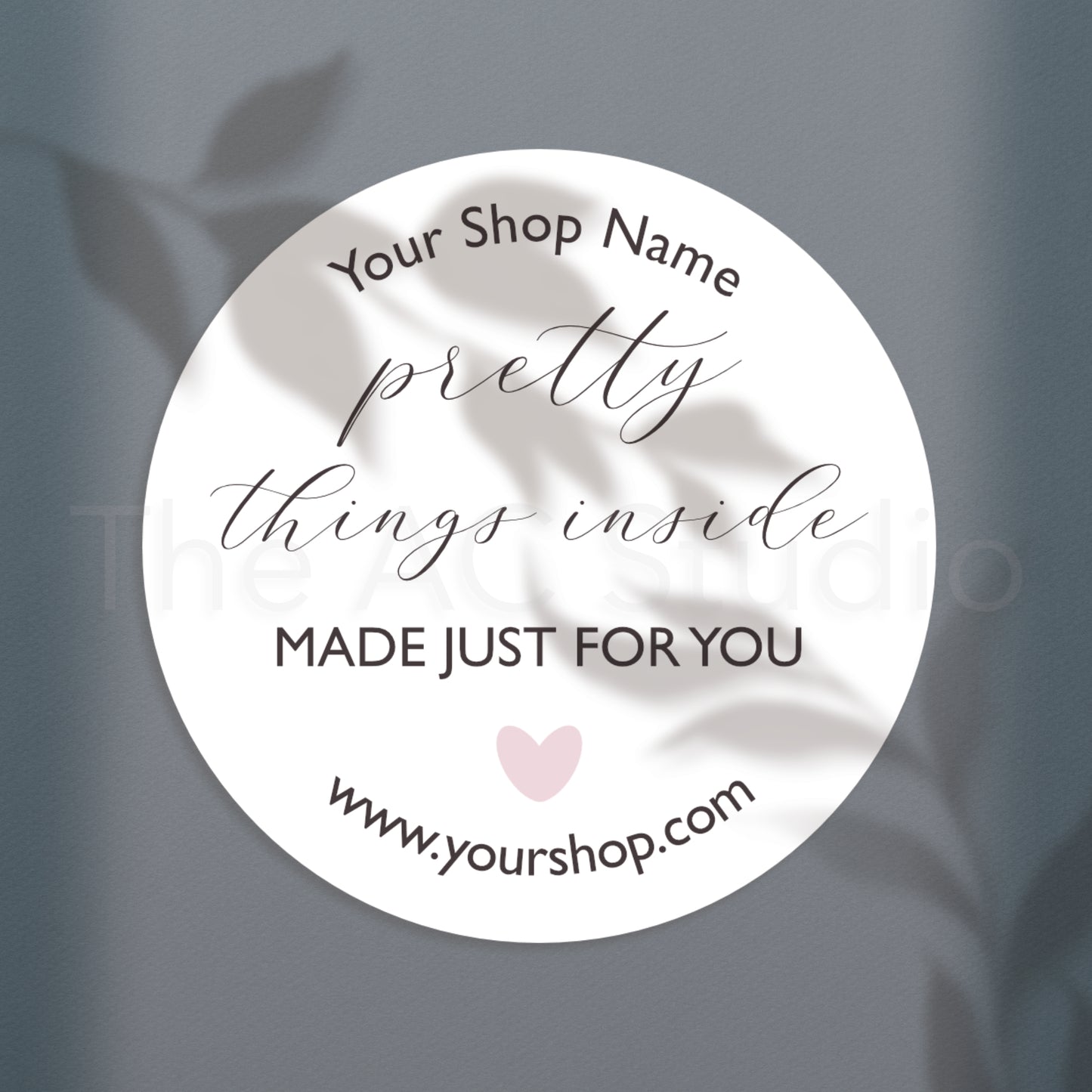 Personalized Circle Labels for Your Small Business (Style 7)