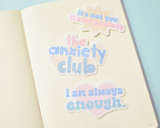 The Anxiety Club Sticker Pack