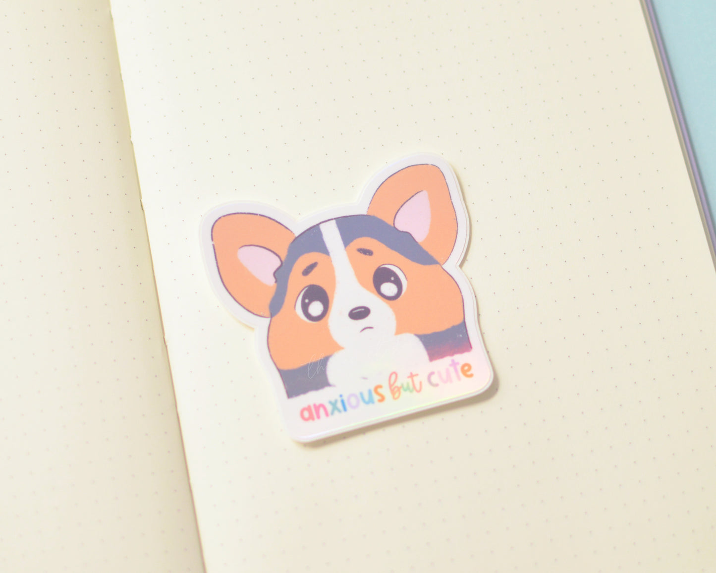 Anxious But Cute, Puppy Collection Sticker