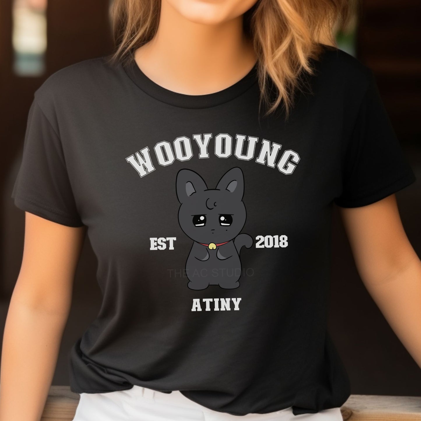 ATINY Character T-shirt in Black
