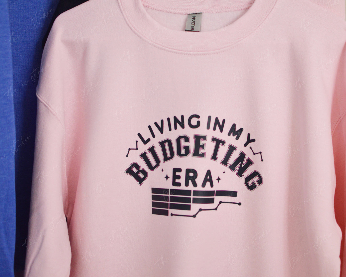 Living in My Budgeting Era Crewneck Sweater