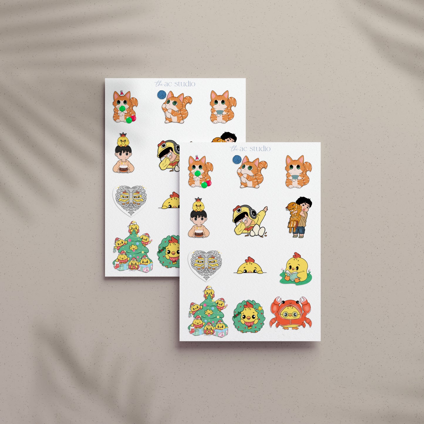 ChickAhn Winter Sticker Sheet