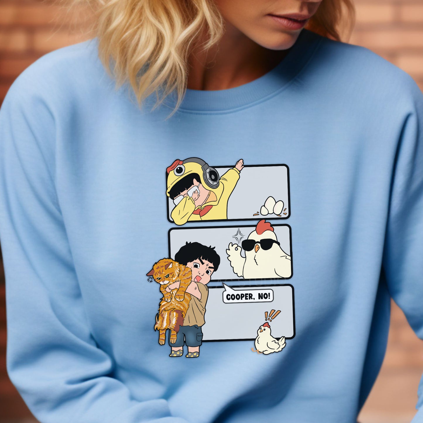 Cooper NO ChickAhn Crewneck Sweater