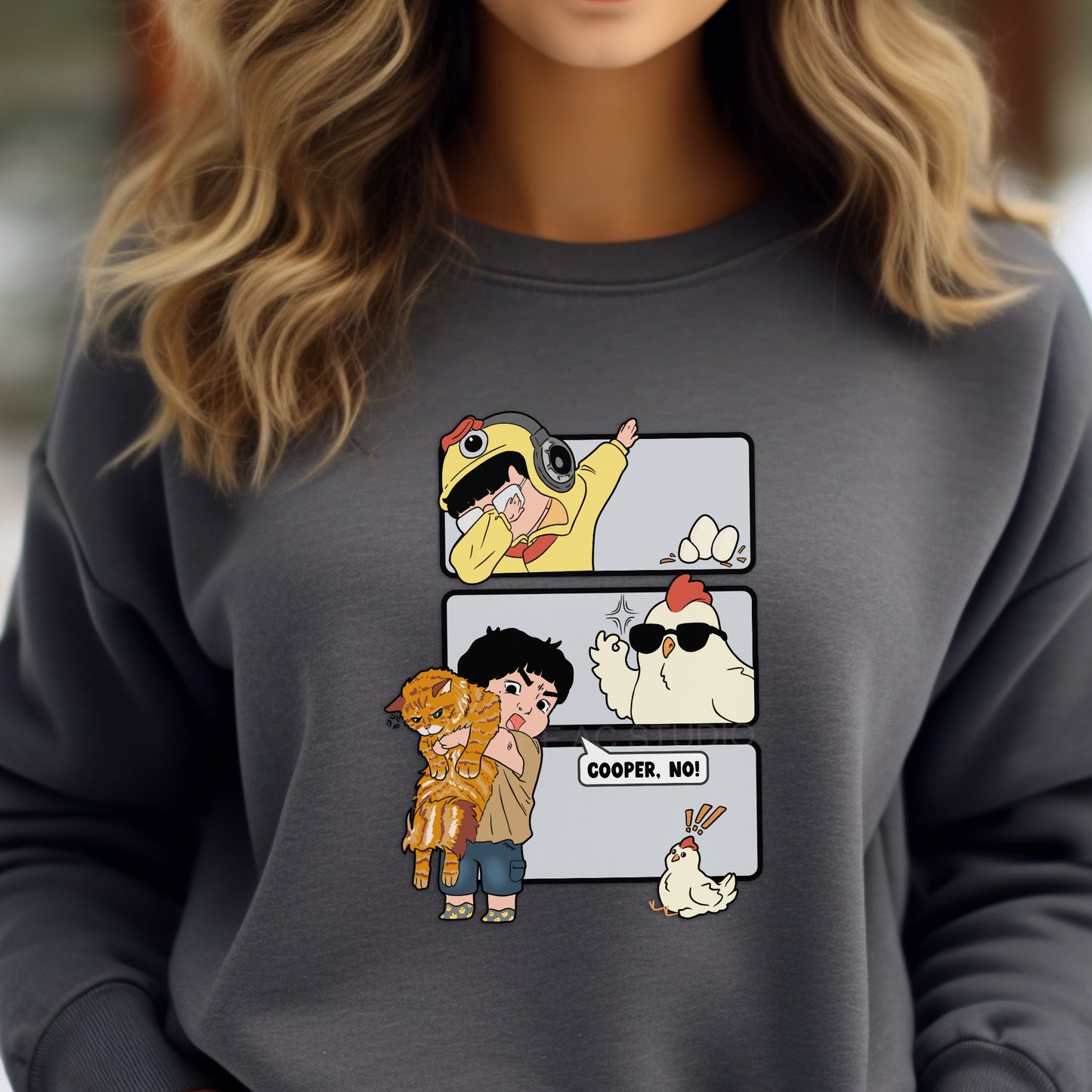 Cooper NO ChickAhn Crewneck Sweater