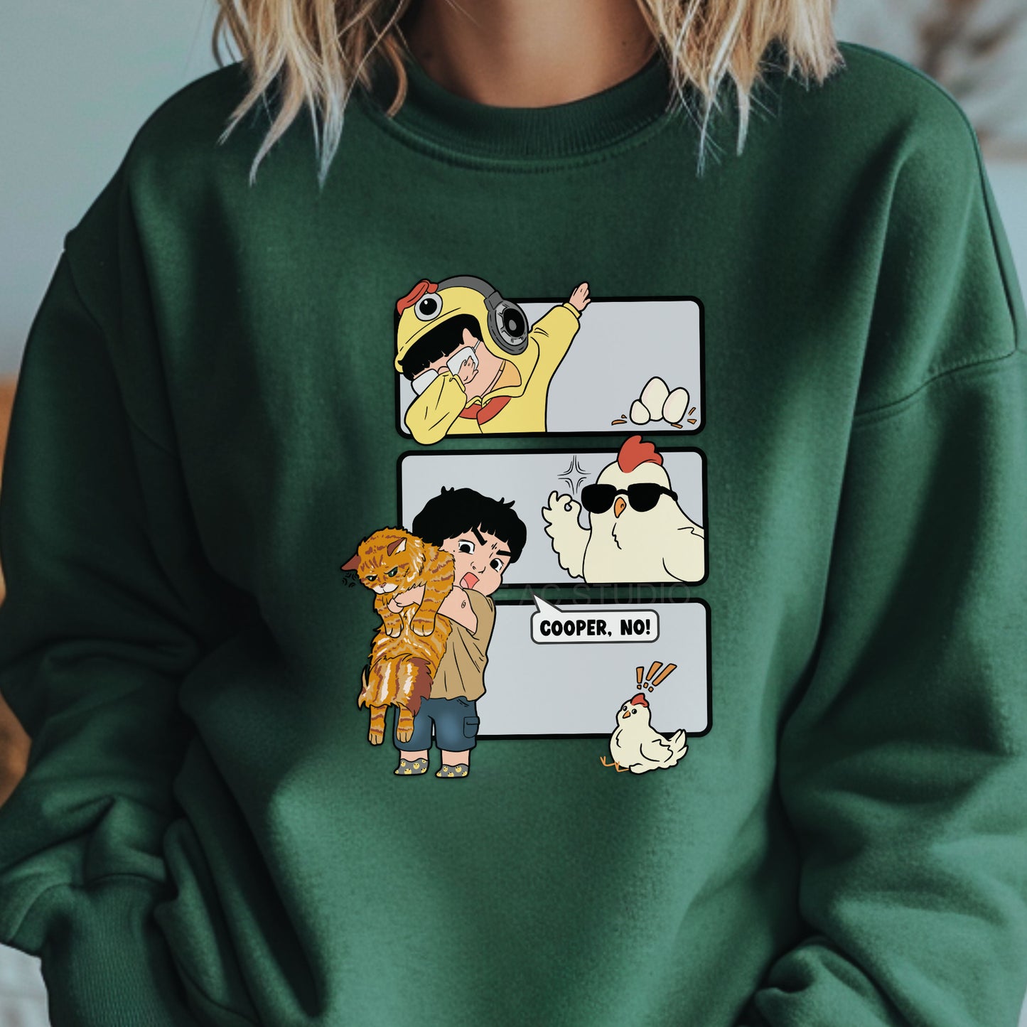 Cooper NO ChickAhn Crewneck Sweater