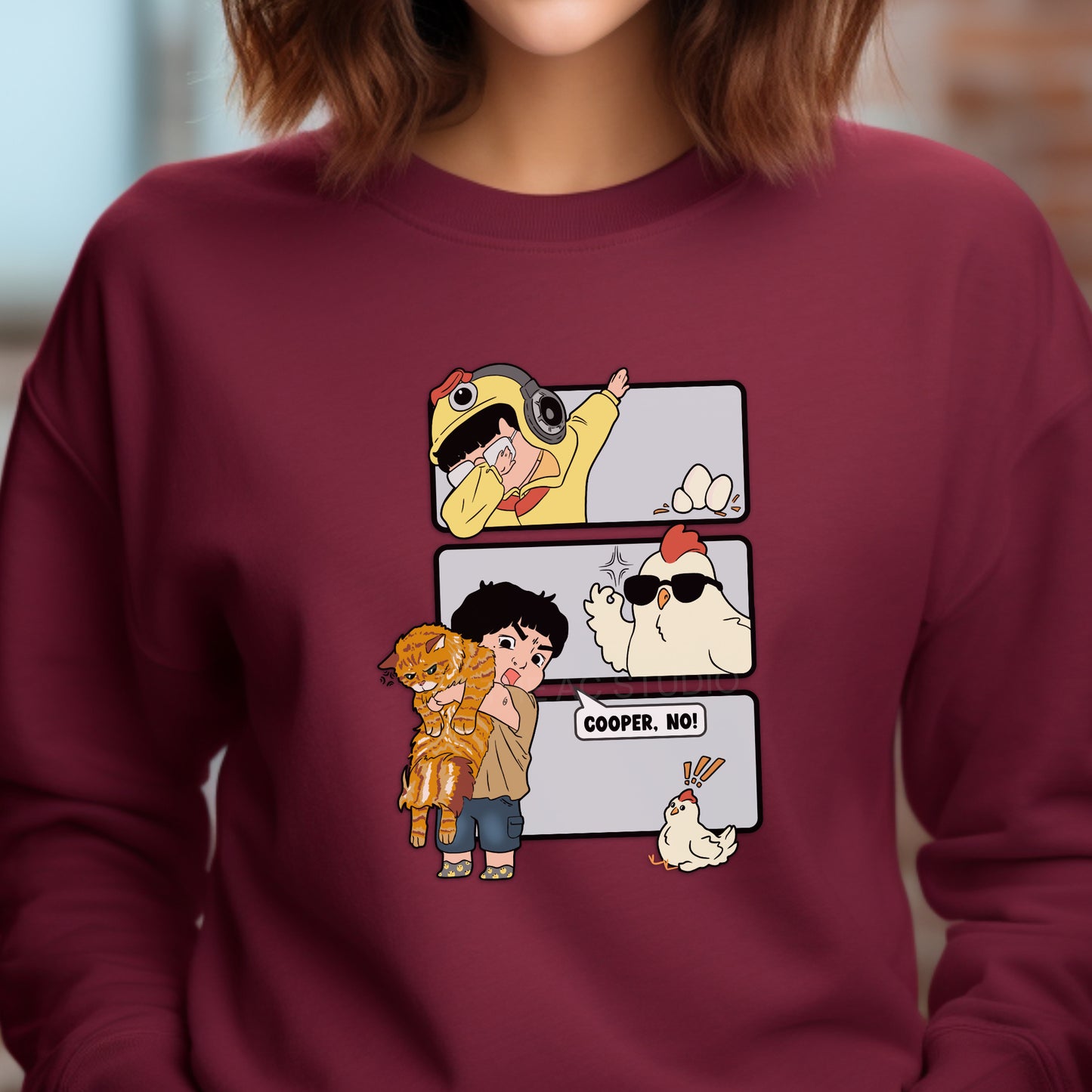 Cooper NO ChickAhn Crewneck Sweater