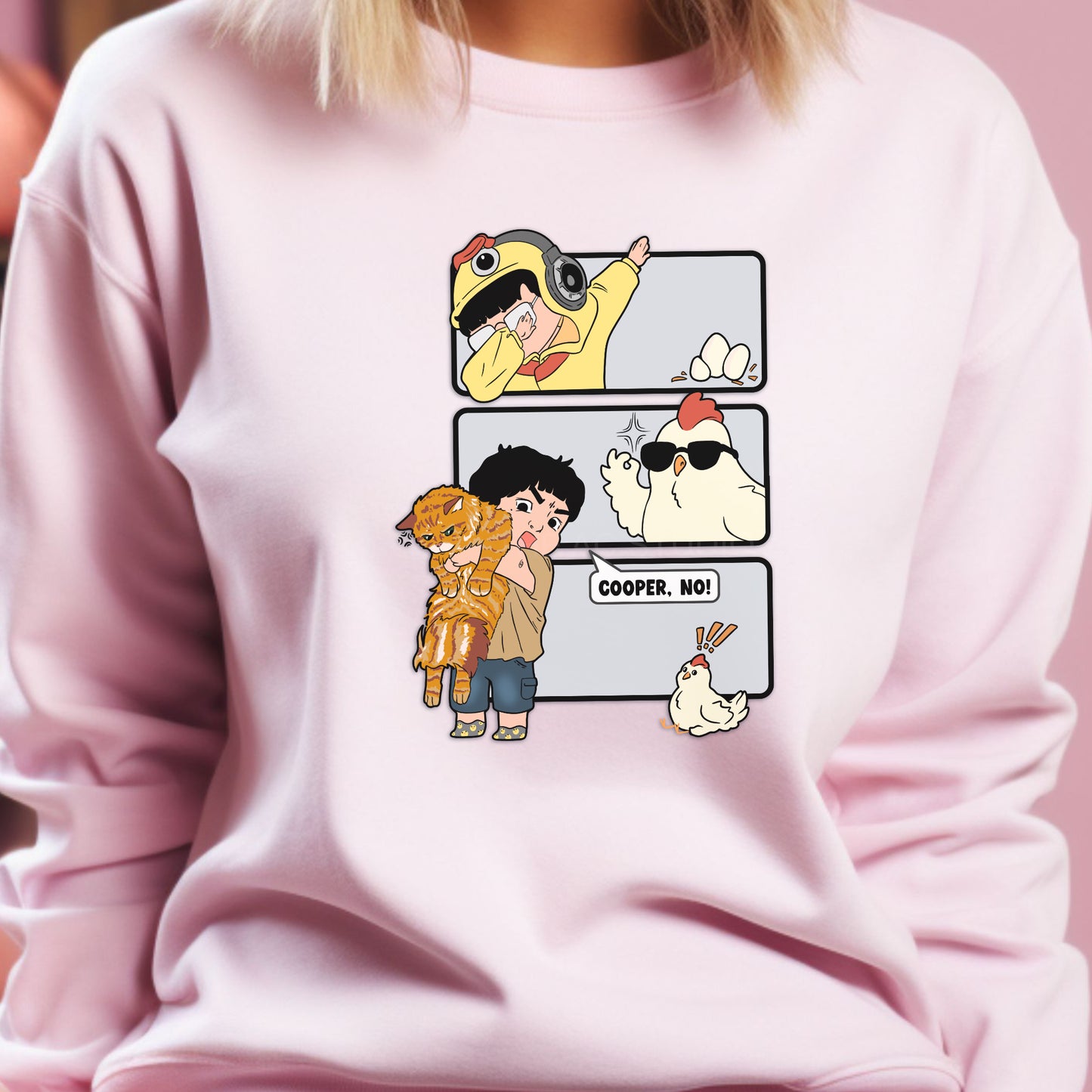 Cooper NO ChickAhn Crewneck Sweater