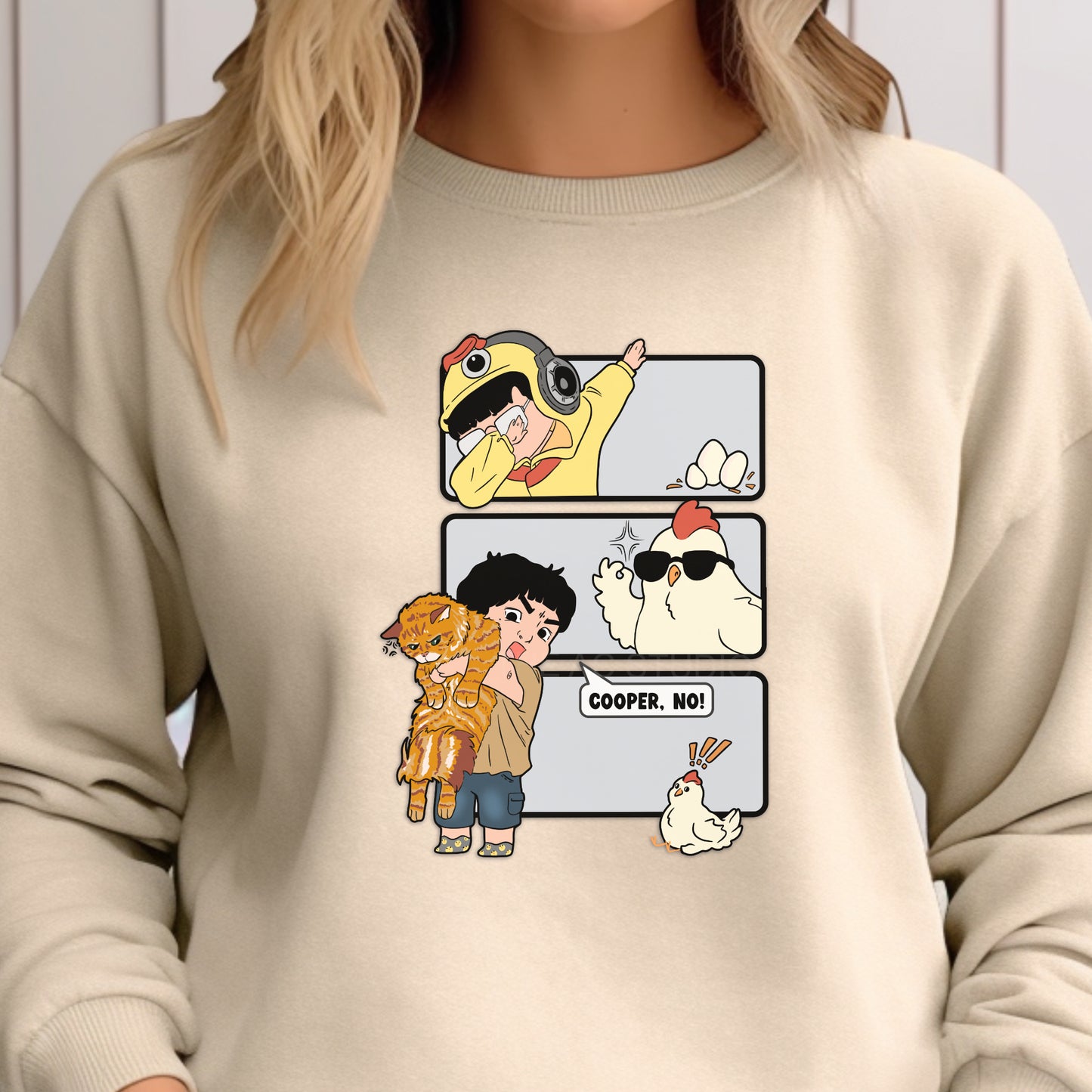Cooper NO ChickAhn Crewneck Sweater