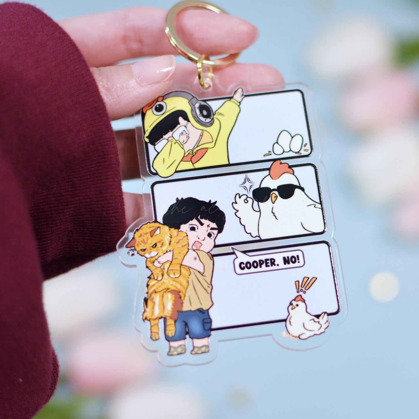ChickAhn Acrylic Keychain - Cooper NO