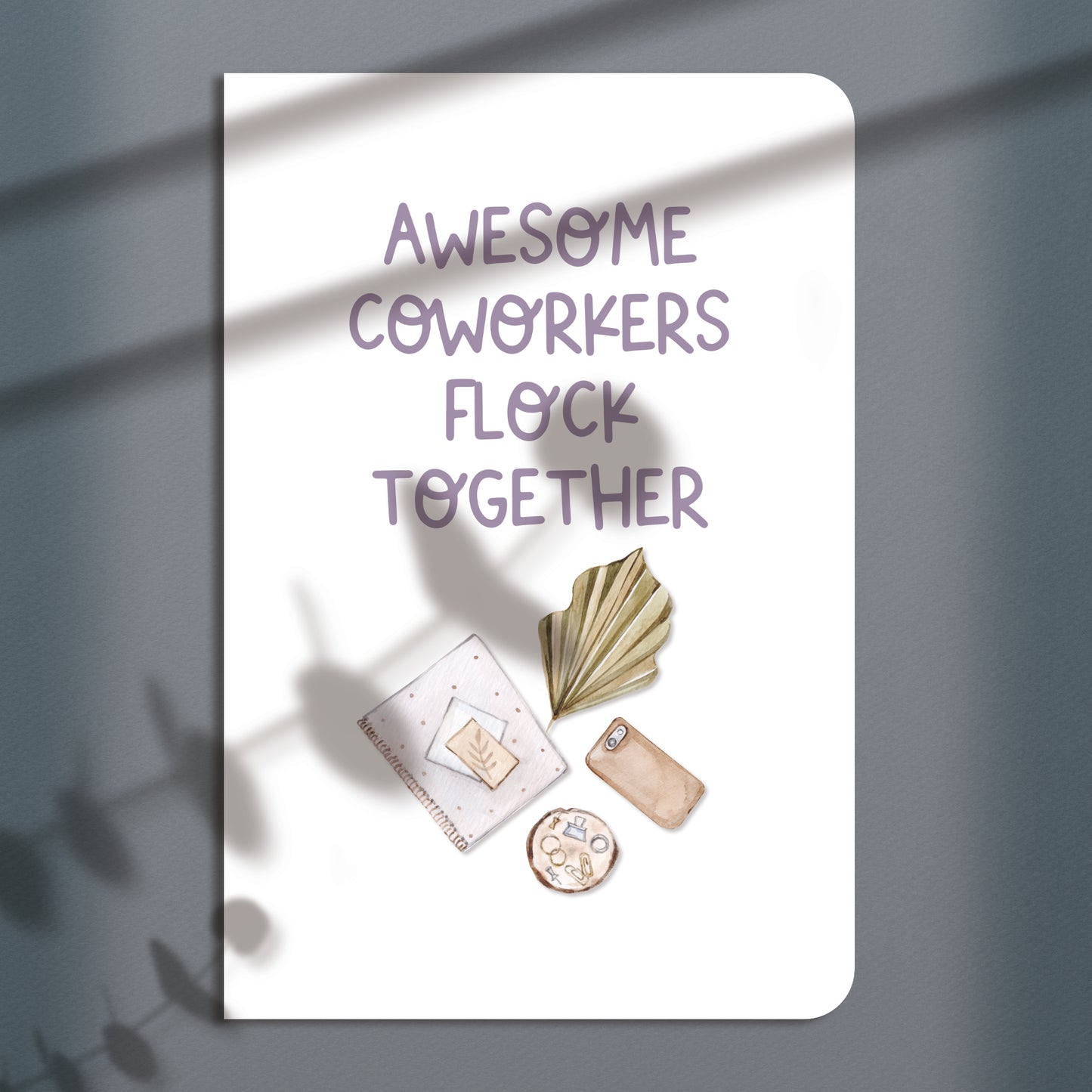 Awesome Coworkers Flock Together Greeting Card
