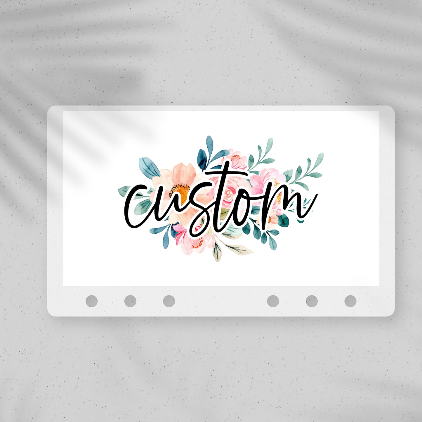 Custom Floral Cash Envelopes