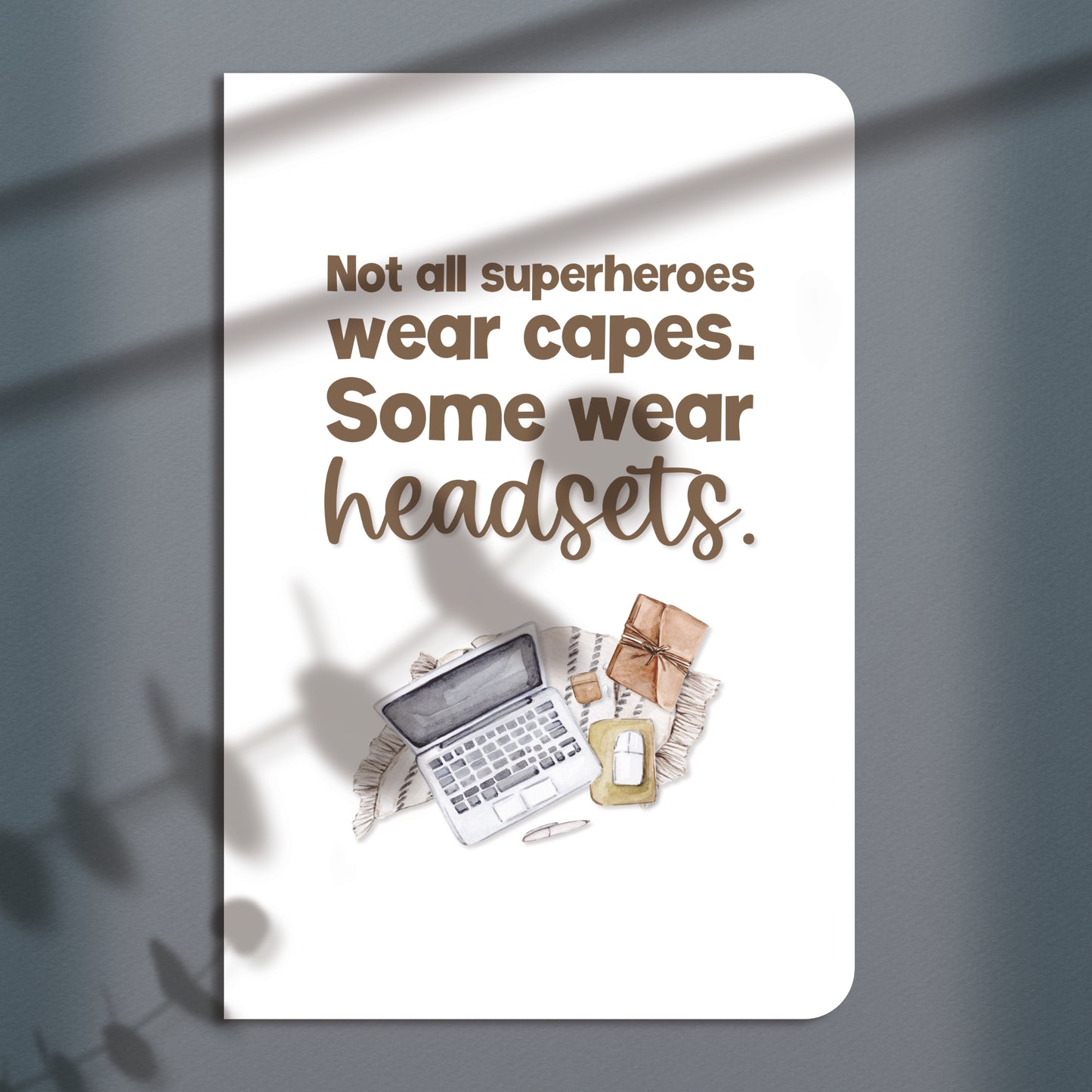 Headset Superhero Greeting Card