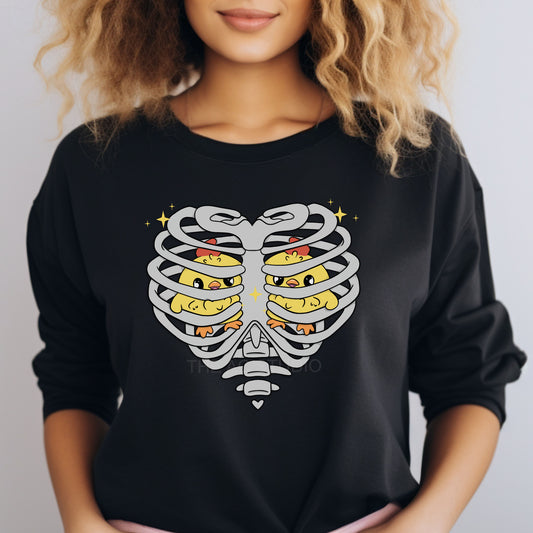 Heart ChickAhns Crewneck Sweater