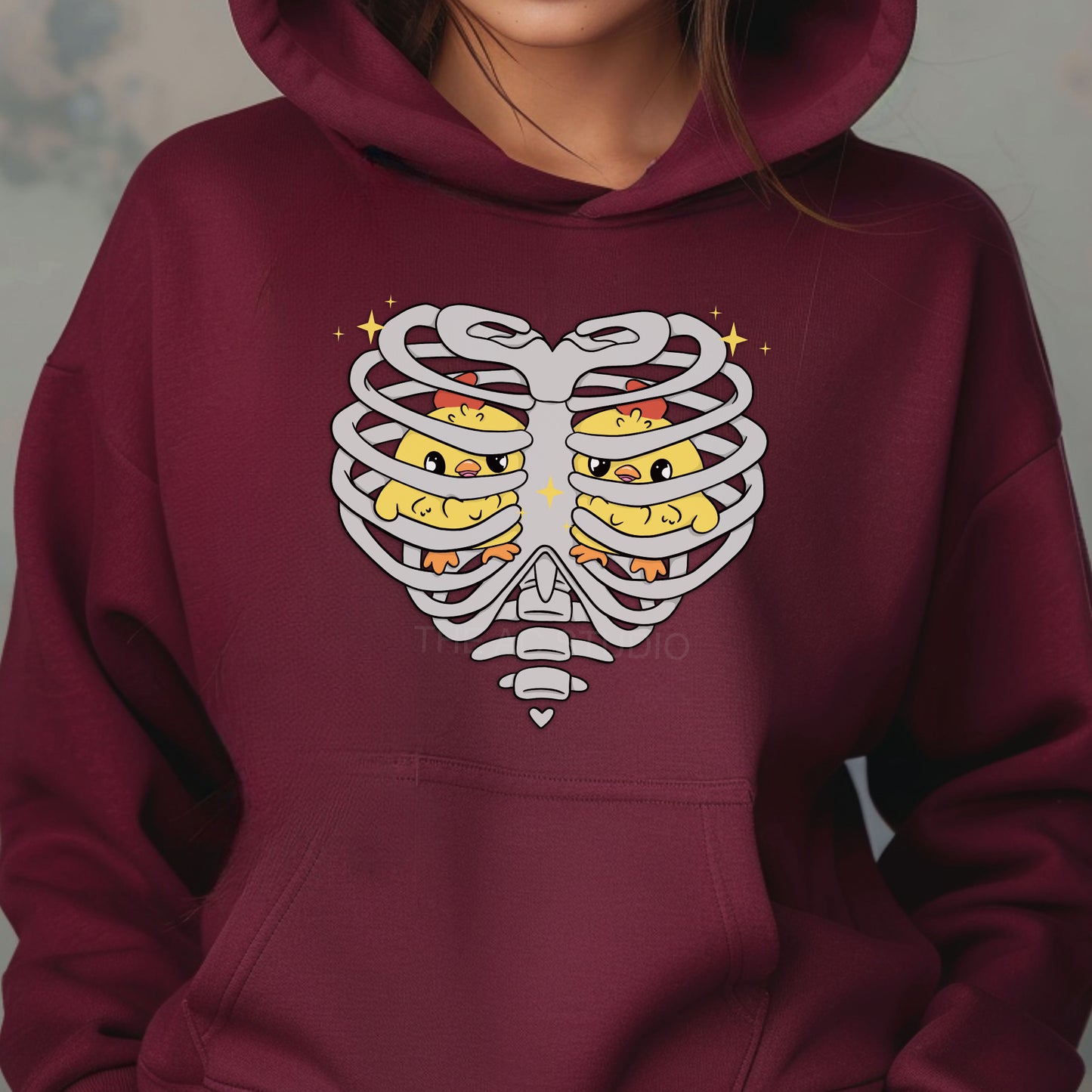 Heart ChickAhns Sweatshirt