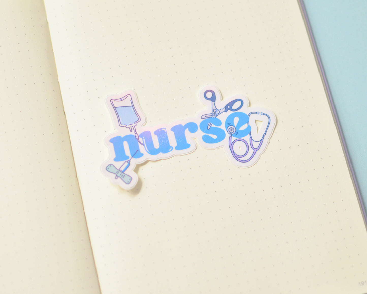 Nurse Illustrated Sticker