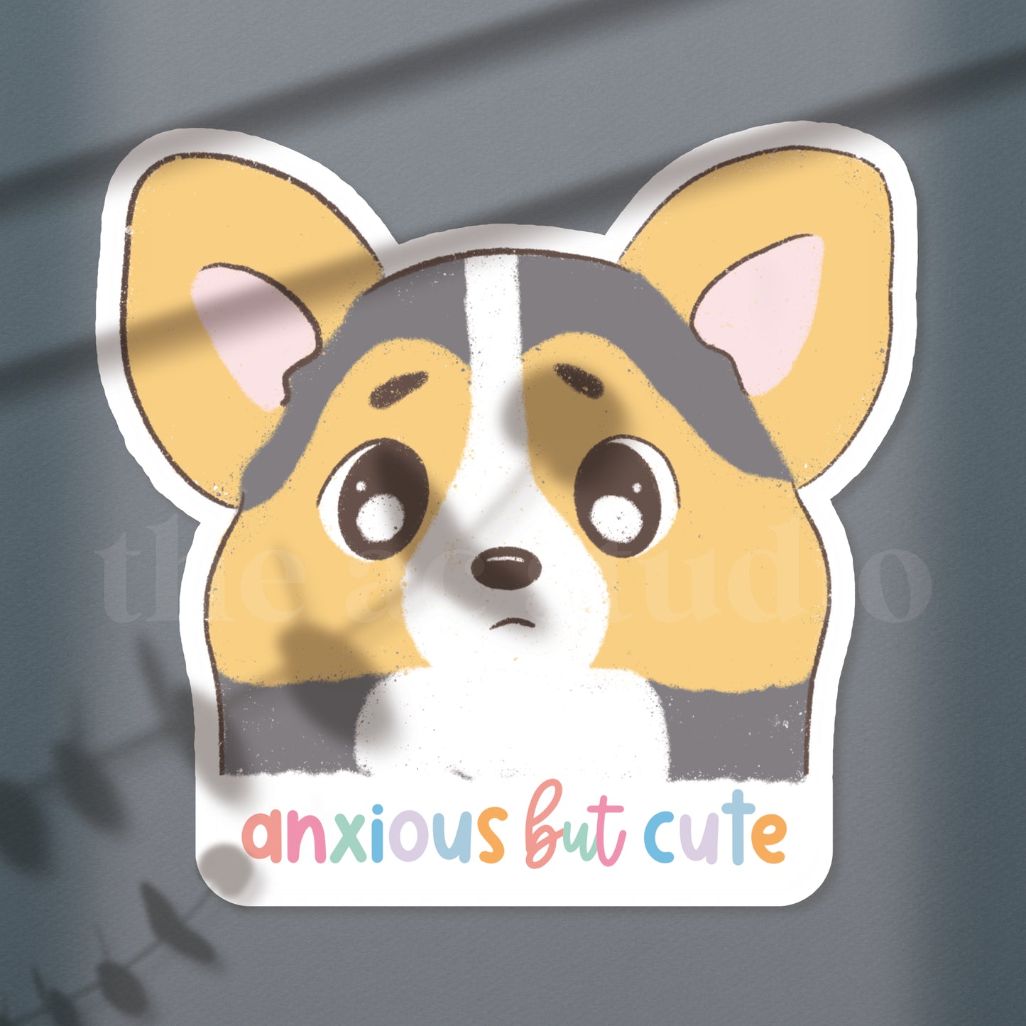 Anxious But Cute, Puppy Collection Sticker