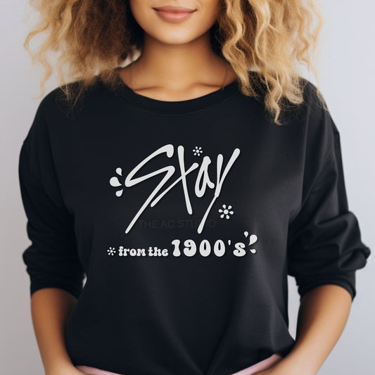 STAY From the 1900s Crewneck in Black