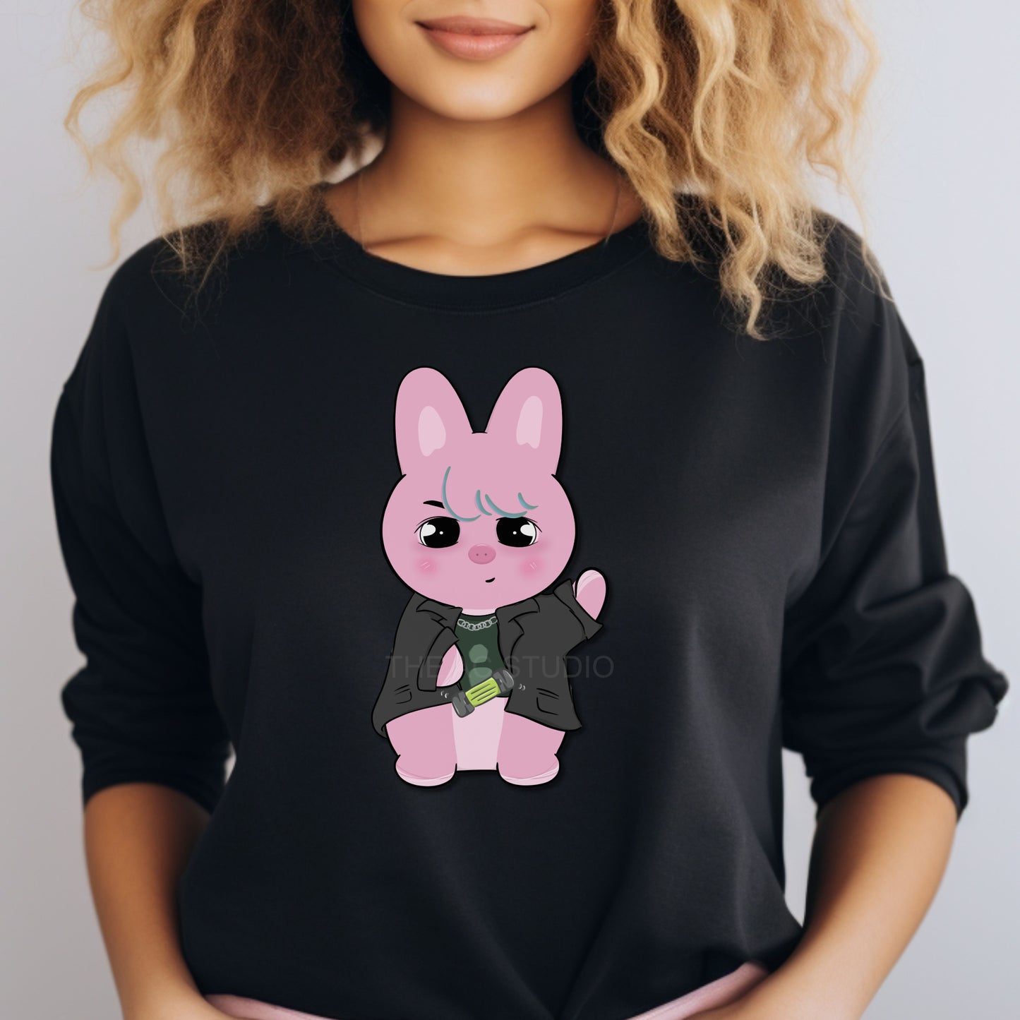 STAY HOP Crewneck in Black