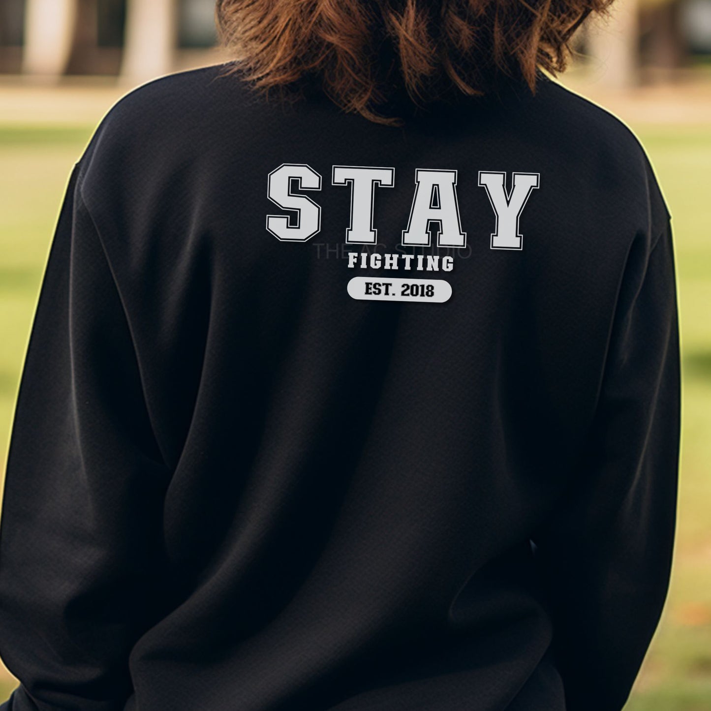 STAY HOP Crewneck in Black