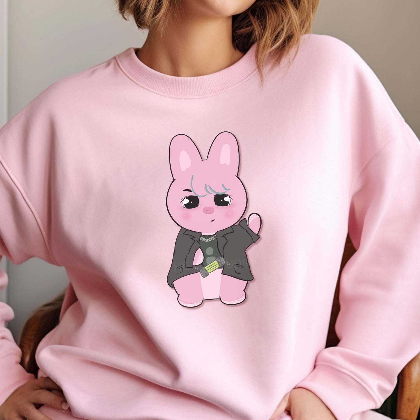 STAY HOP Crewneck in Pink