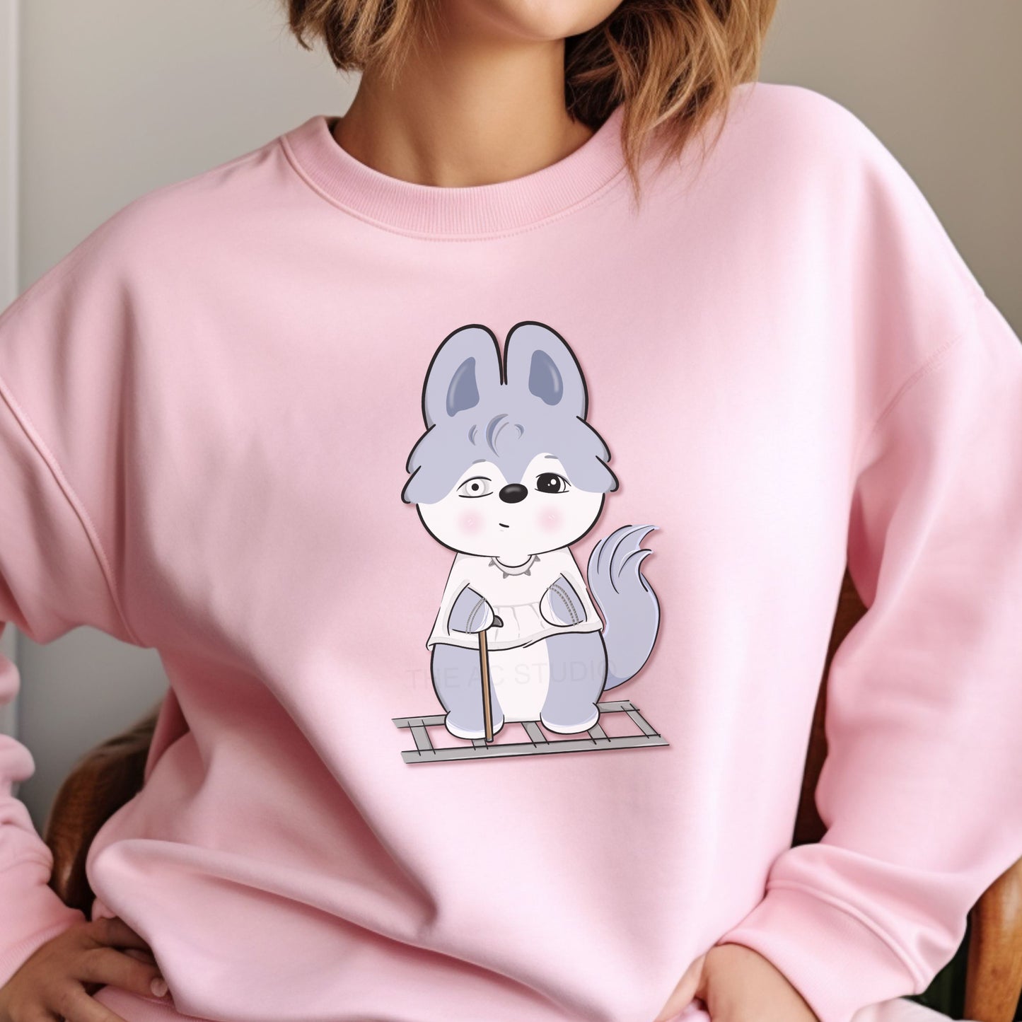 STAY HOP Crewneck in Pink