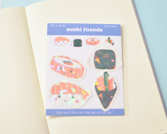 Sushi Friends Sticker Pack Set 1