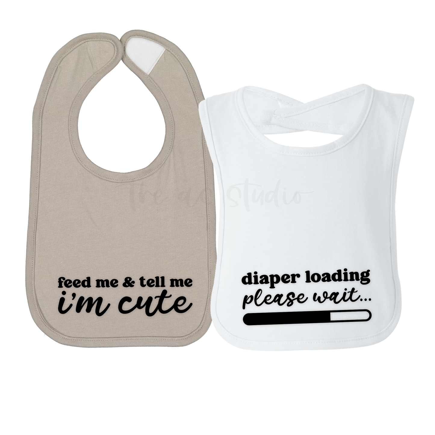 Cute and Funny Bibs, Set of 2