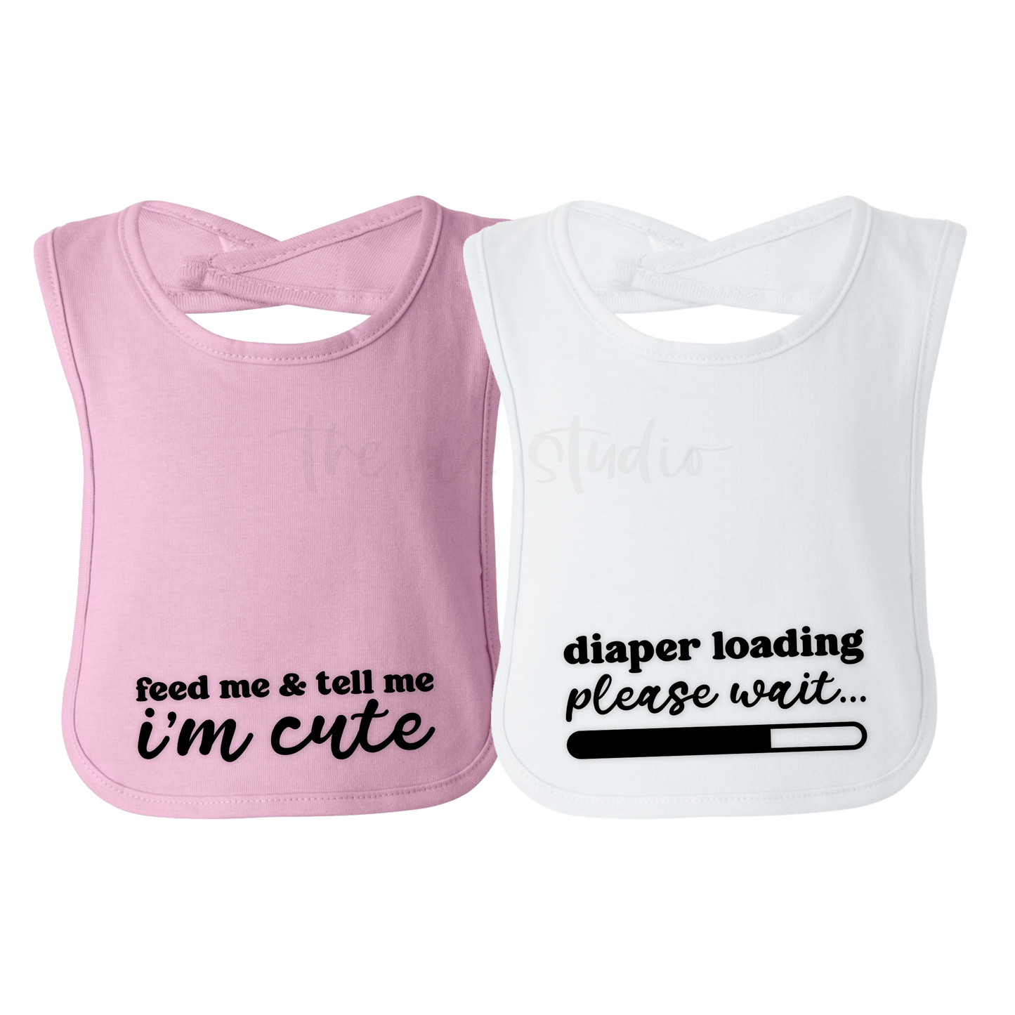Cute and Funny Bibs, Set of 2
