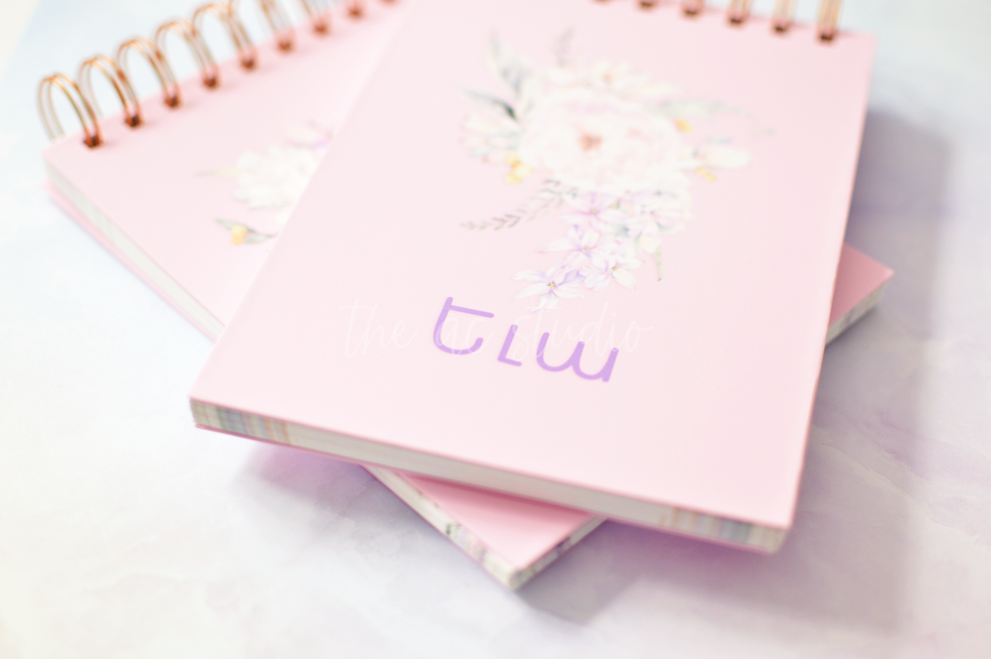 Personalized Notebook, Navy Florals
