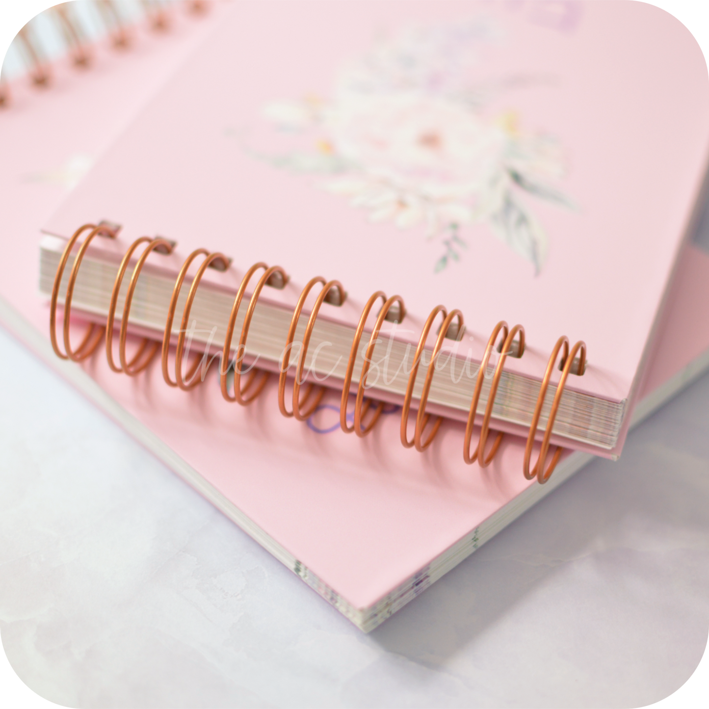 Personalized Notebook, Pink Florals